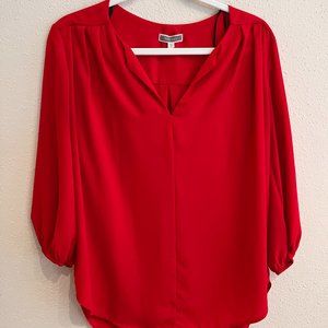 Pleione Women's Blouse, Red, Medium